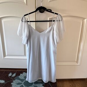 French Connection Grey V-Neck Dress